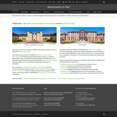 Screenshot der Website "www.monumente-im-bild.de" vom 9. August 2026